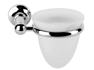ARTE - Wall-mounted satin glass toothbrush holder by GUGLIELMI RUBINETTERIE - view 2